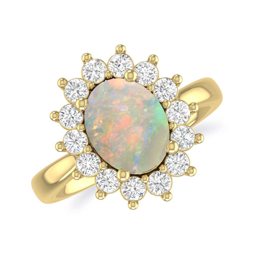 Yellow Gold - Opal