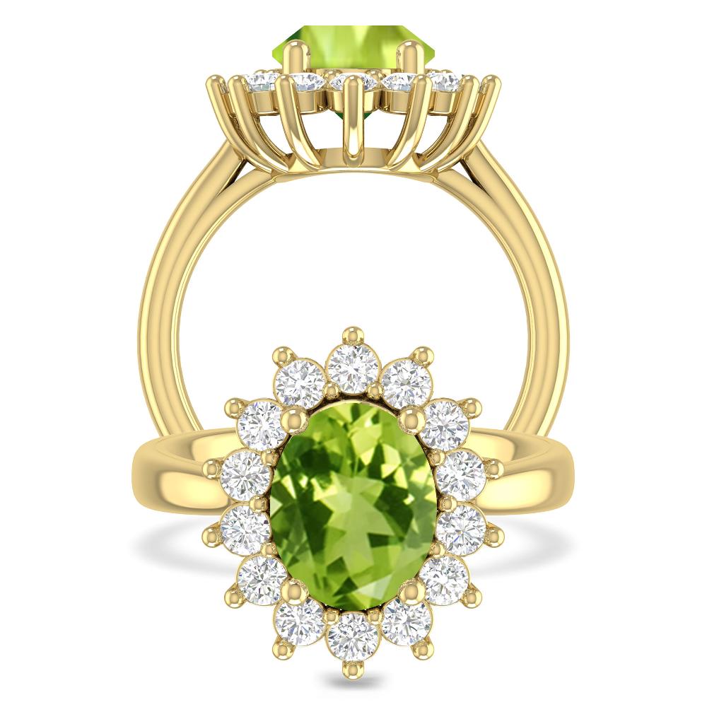 Yellow Gold - Peridot