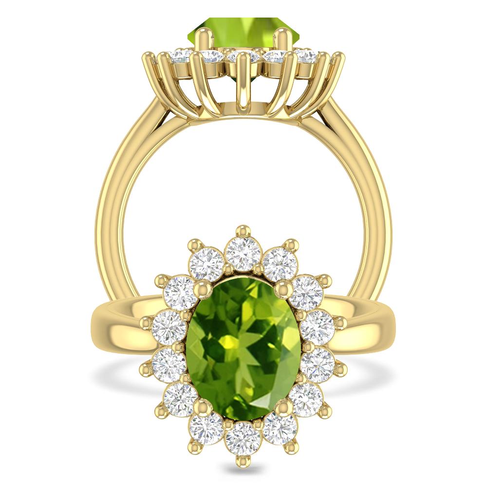 Yellow Gold - Peridot
