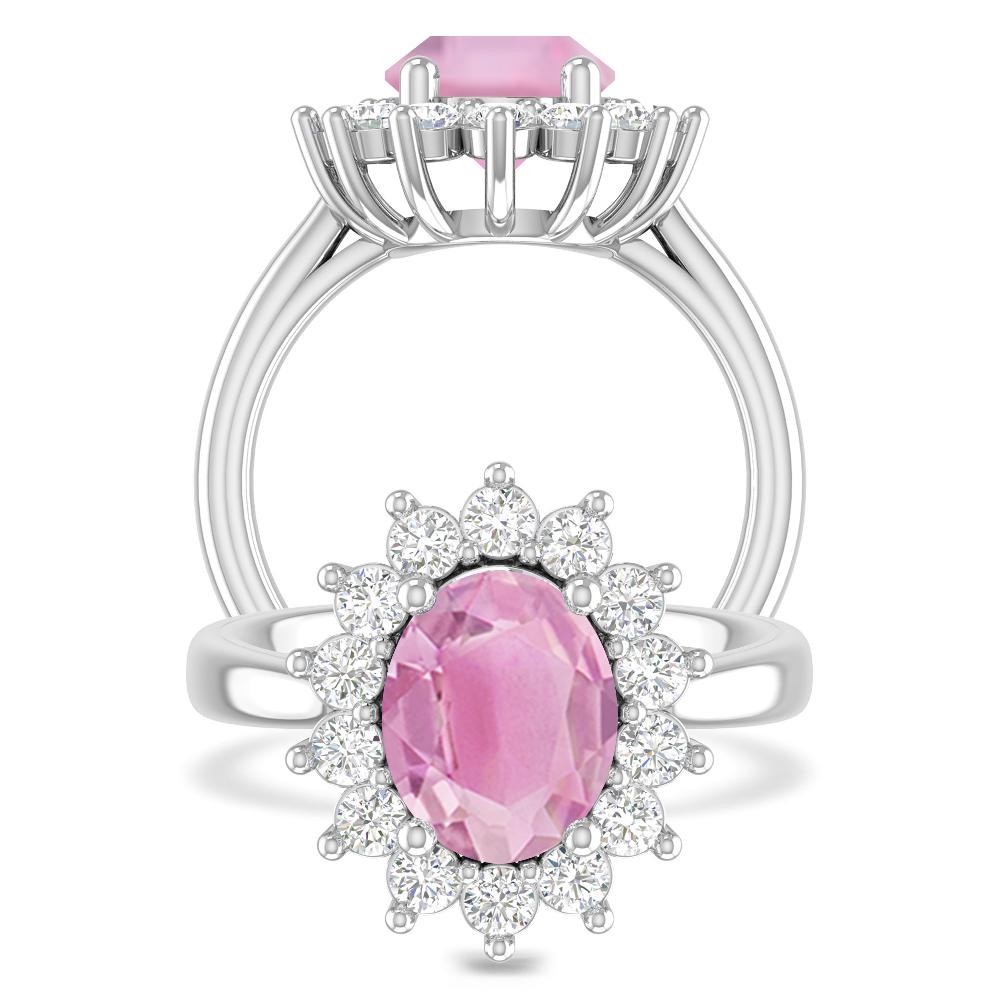 White Gold - Pink Tourmaline