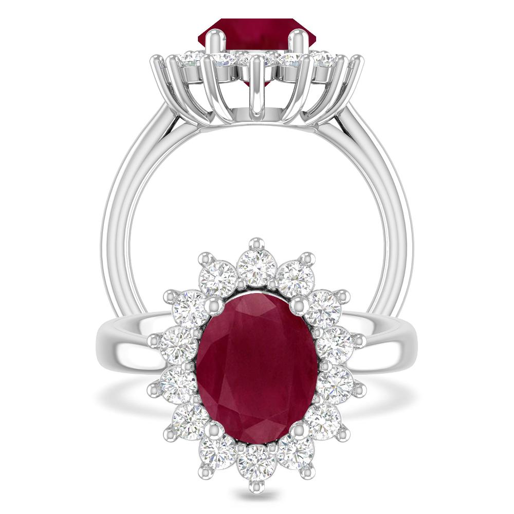 White Gold - Ruby