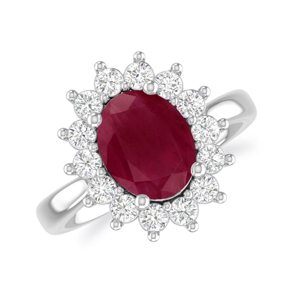 White Gold - Ruby
