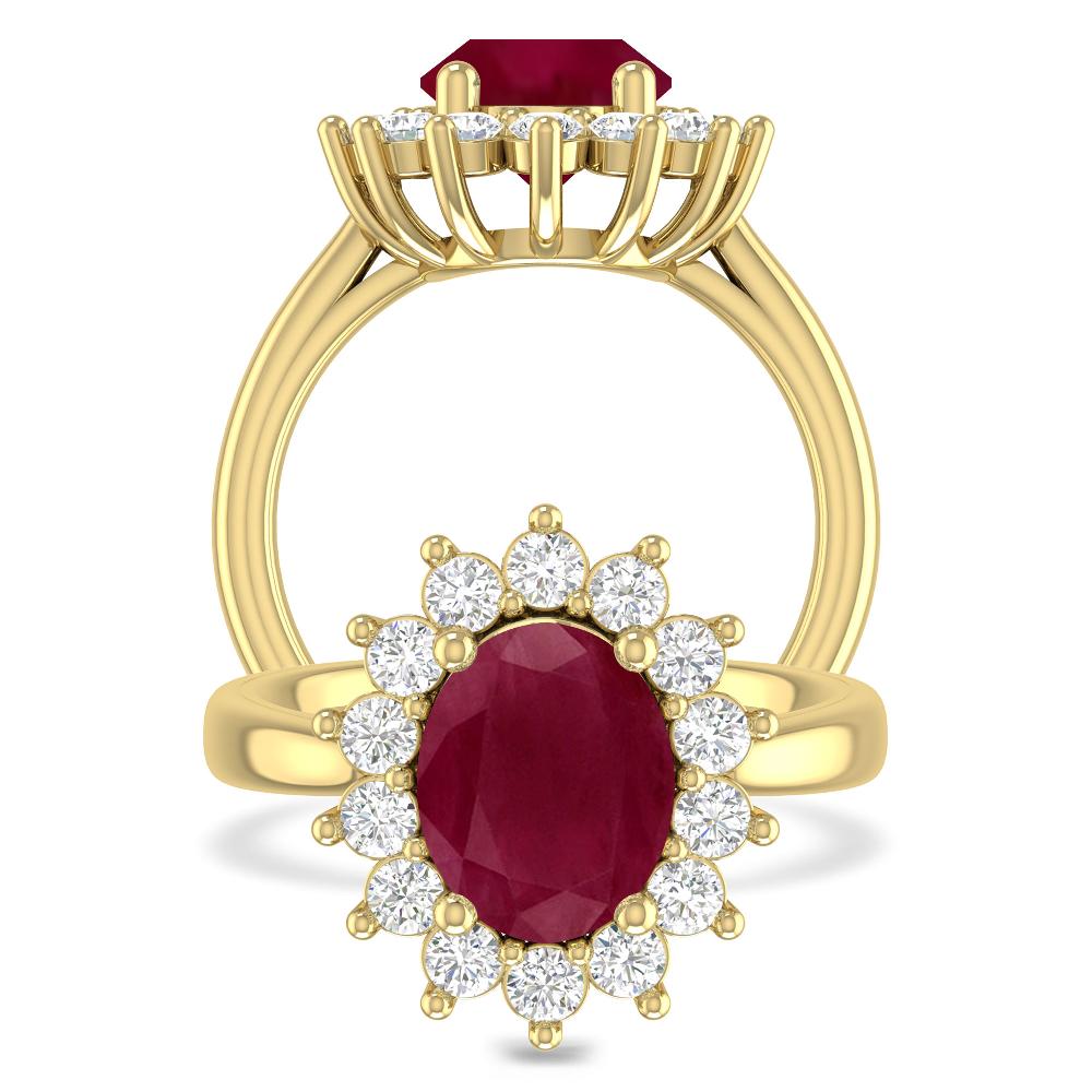 Yellow Gold - Ruby