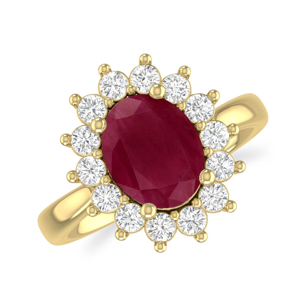 Yellow Gold - Ruby