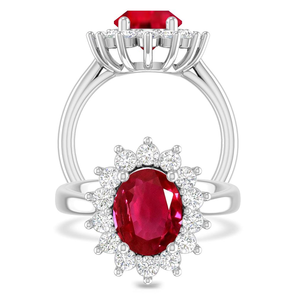 White Gold - Ruby