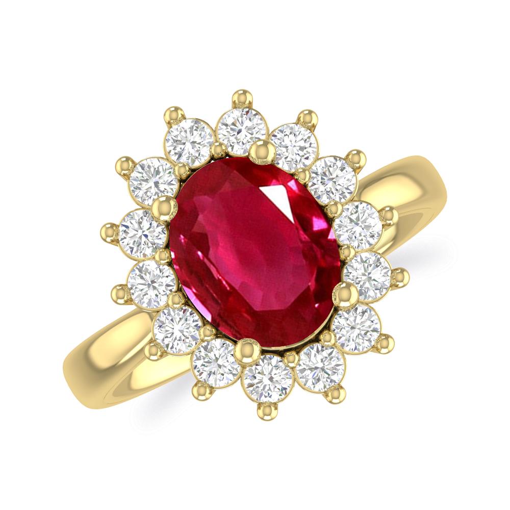 Yellow Gold - Ruby
