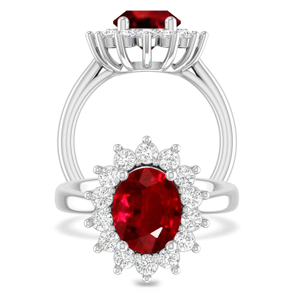 White Gold - Ruby