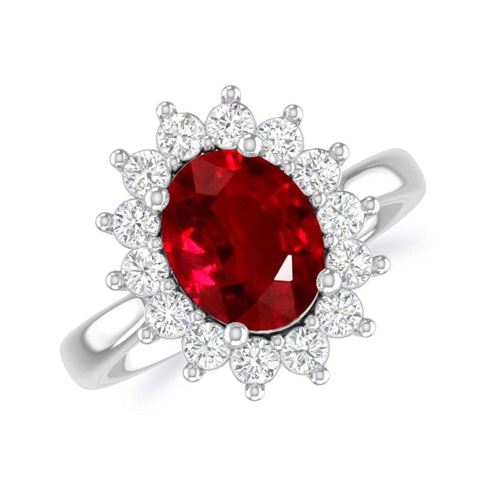 White Gold - Ruby