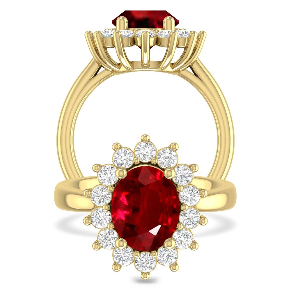 Yellow Gold - Ruby