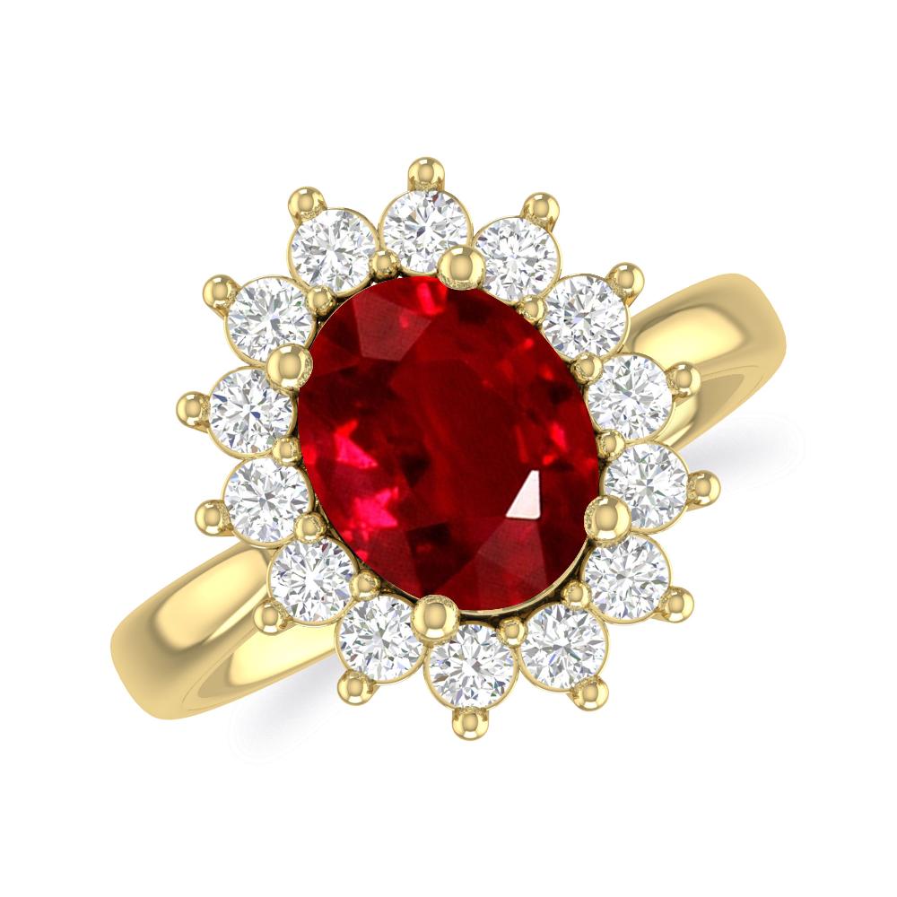 Yellow Gold - Ruby