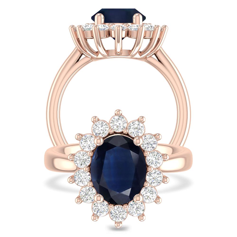 Rose Gold - Sapphire