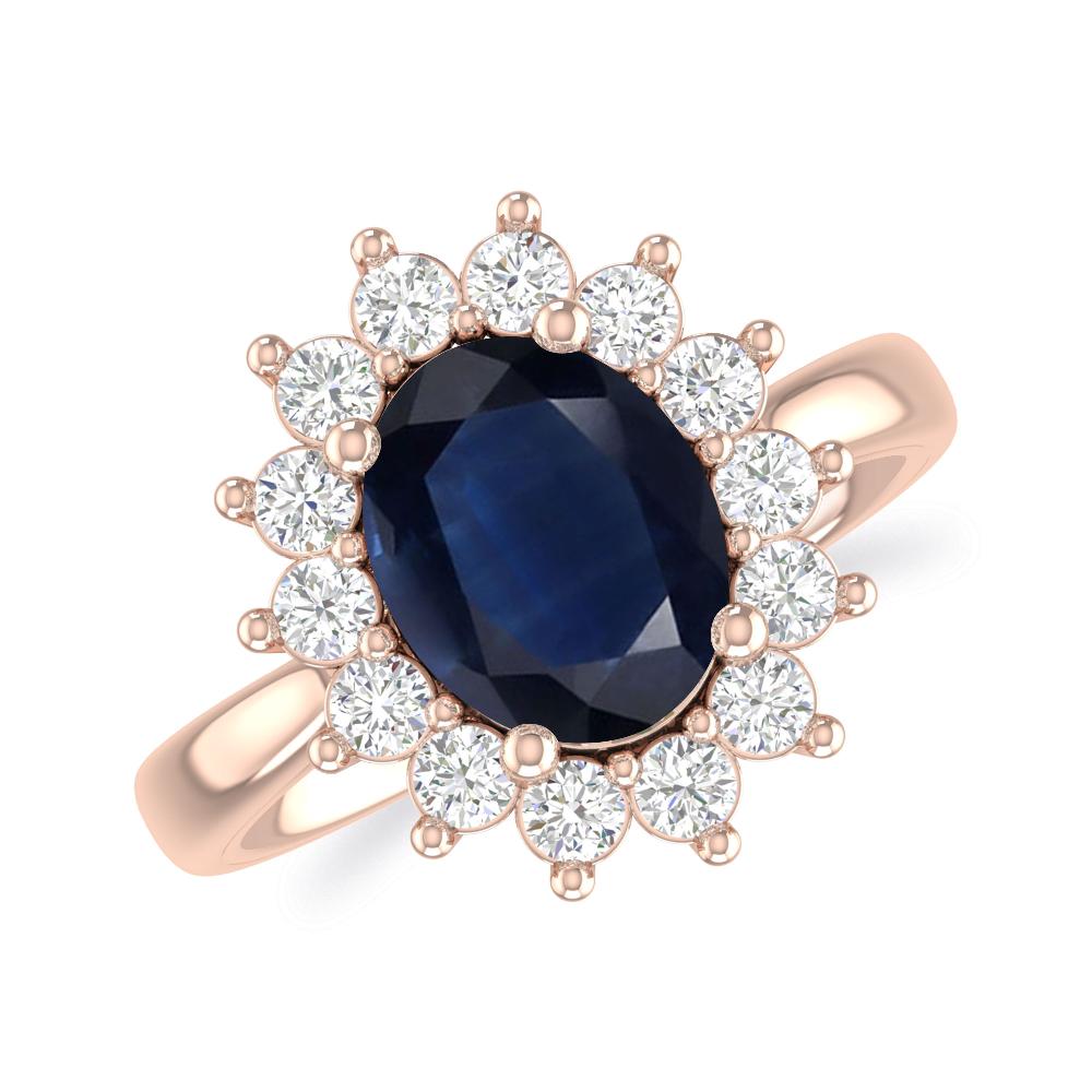 Rose Gold - Sapphire