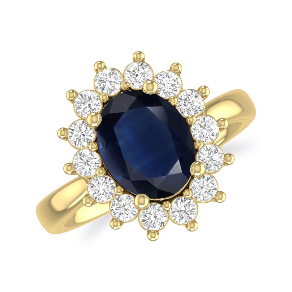Yellow Gold - Sapphire