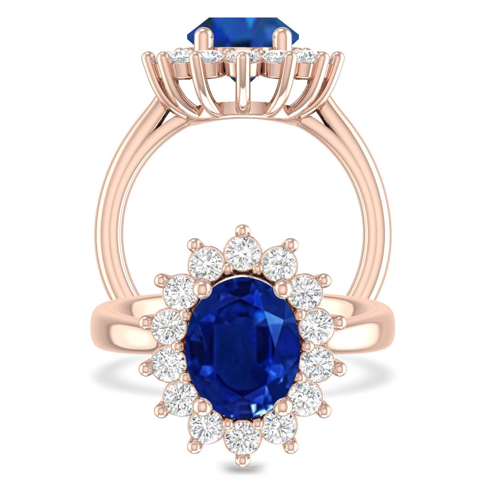 Rose Gold - Sapphire