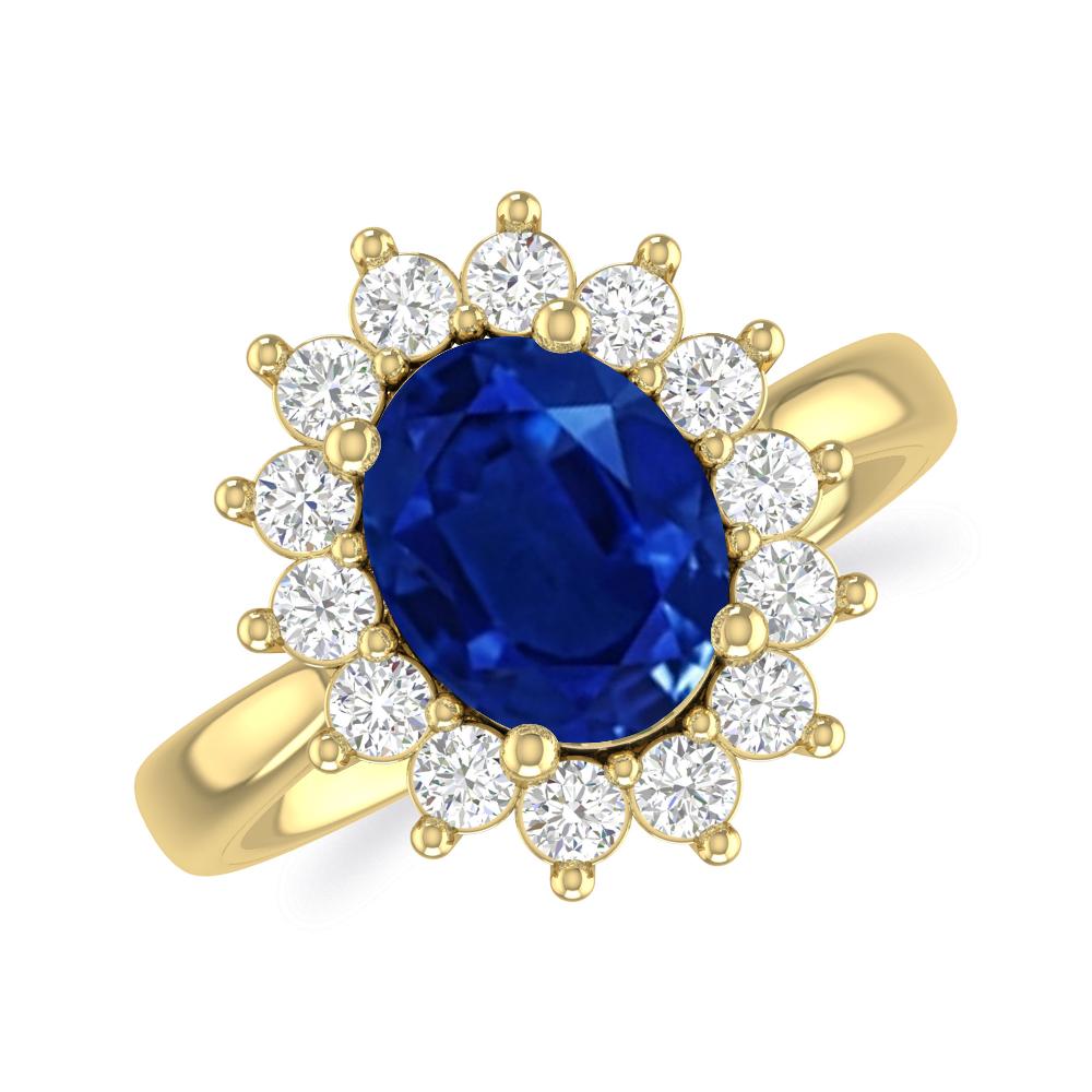 Yellow Gold - Sapphire