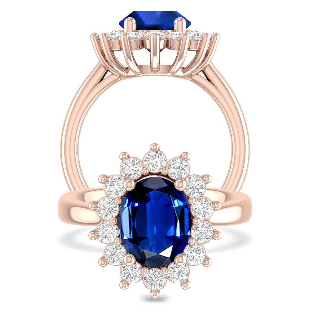 Rose Gold - Sapphire