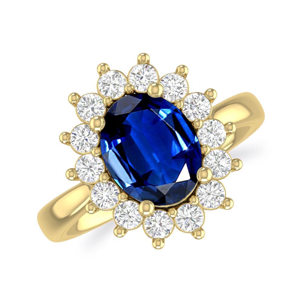 Yellow Gold - Sapphire