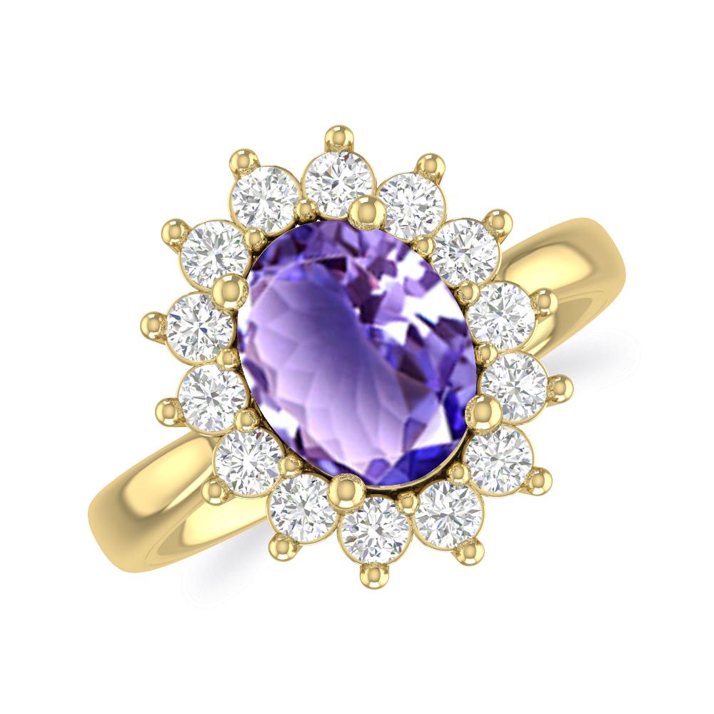Yellow Gold - Tanzanite