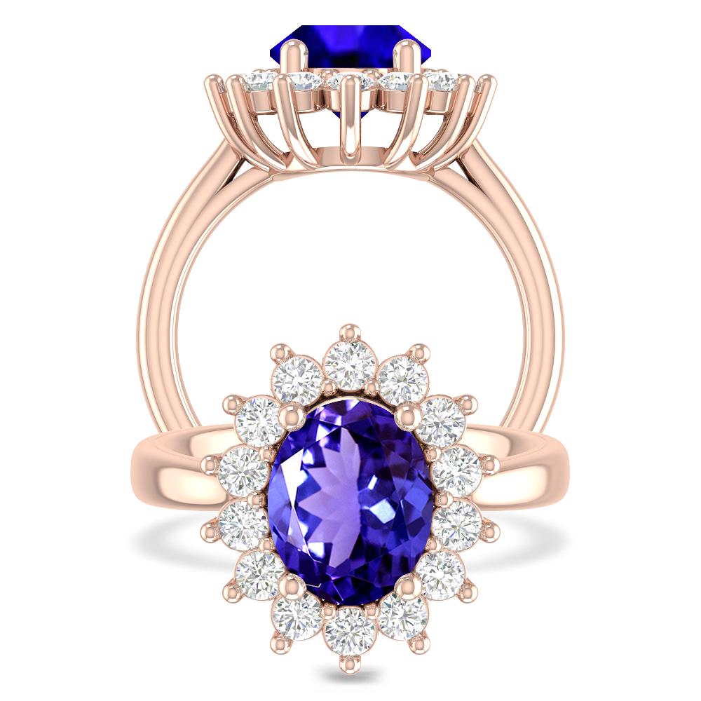 Rose Gold - Tanzanite