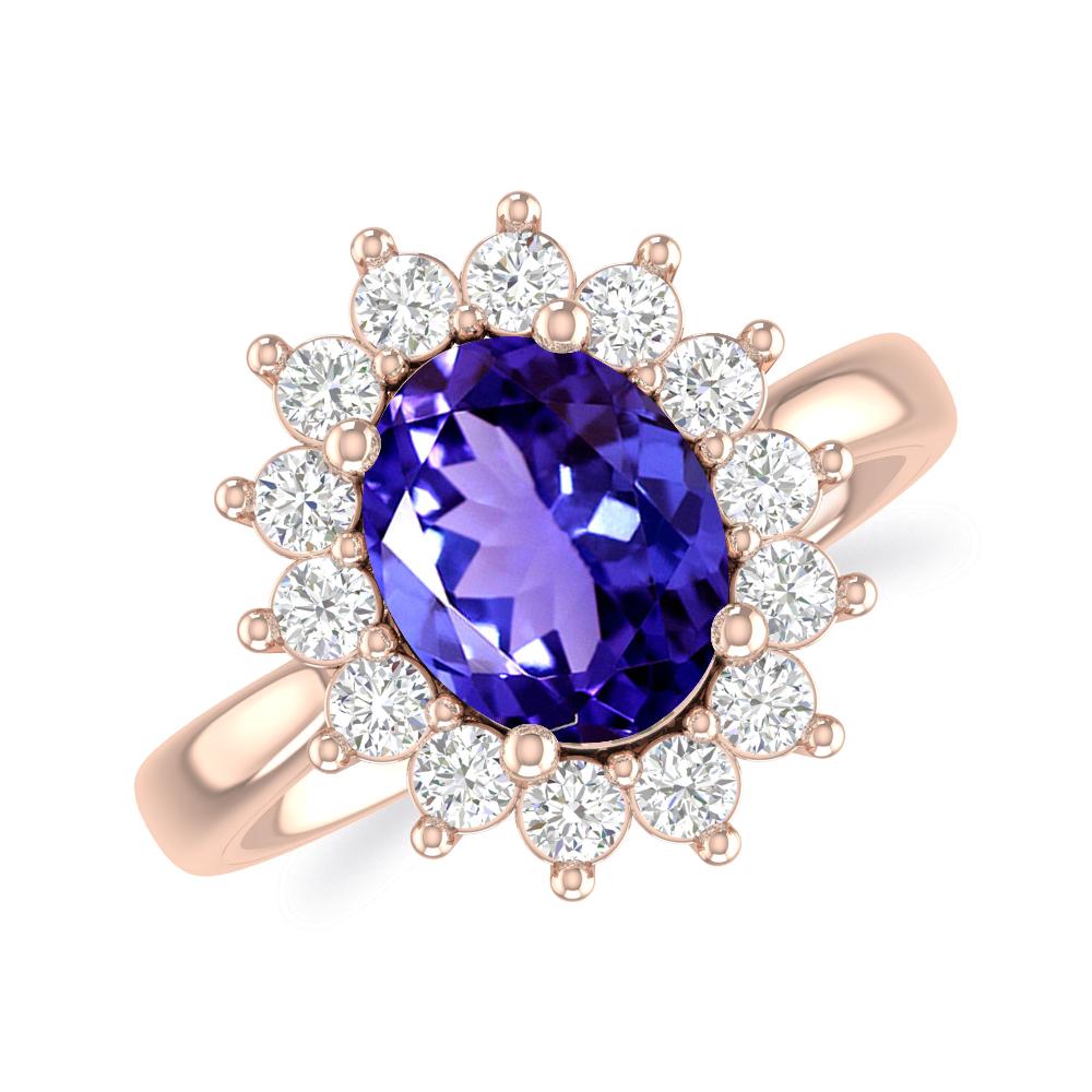 Rose Gold - Tanzanite