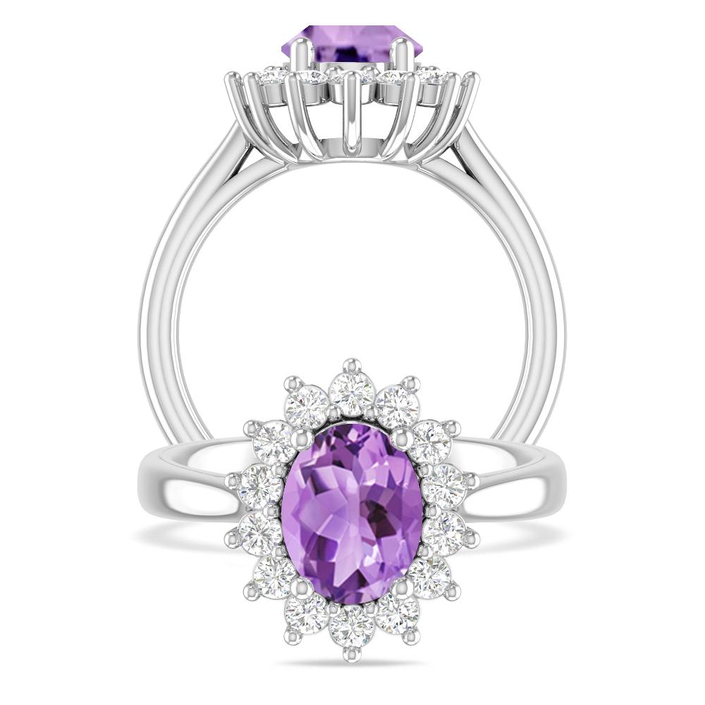 White Gold - Amethyst