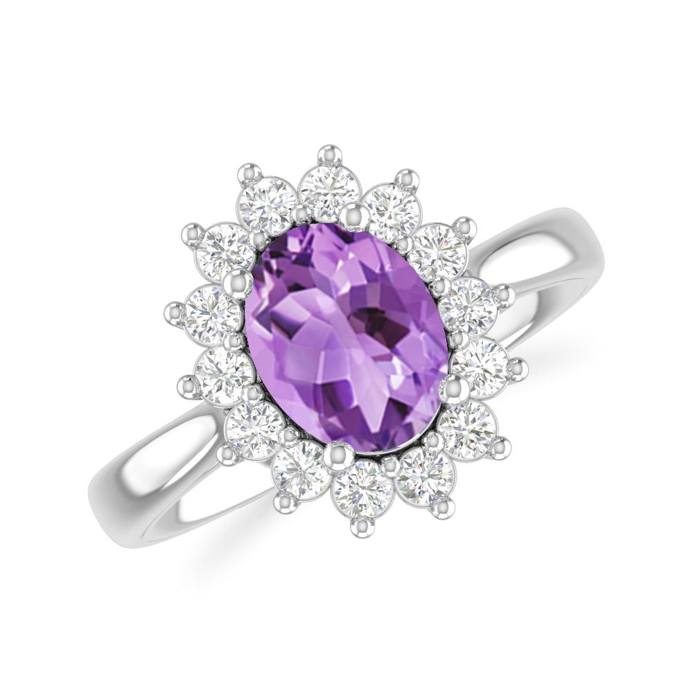 White Gold - Amethyst