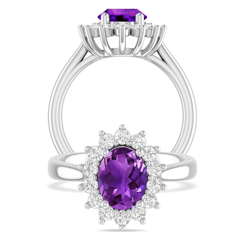 White Gold - Amethyst