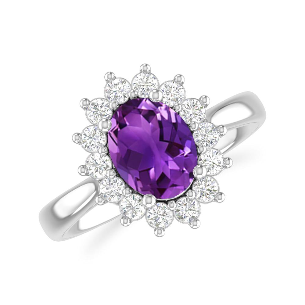 White Gold - Amethyst