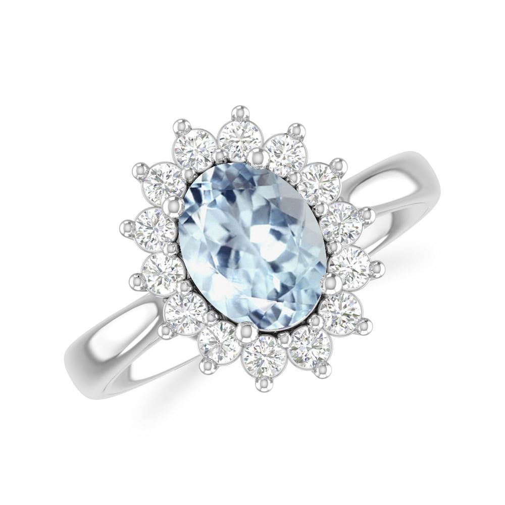 White Gold - Aquamarine