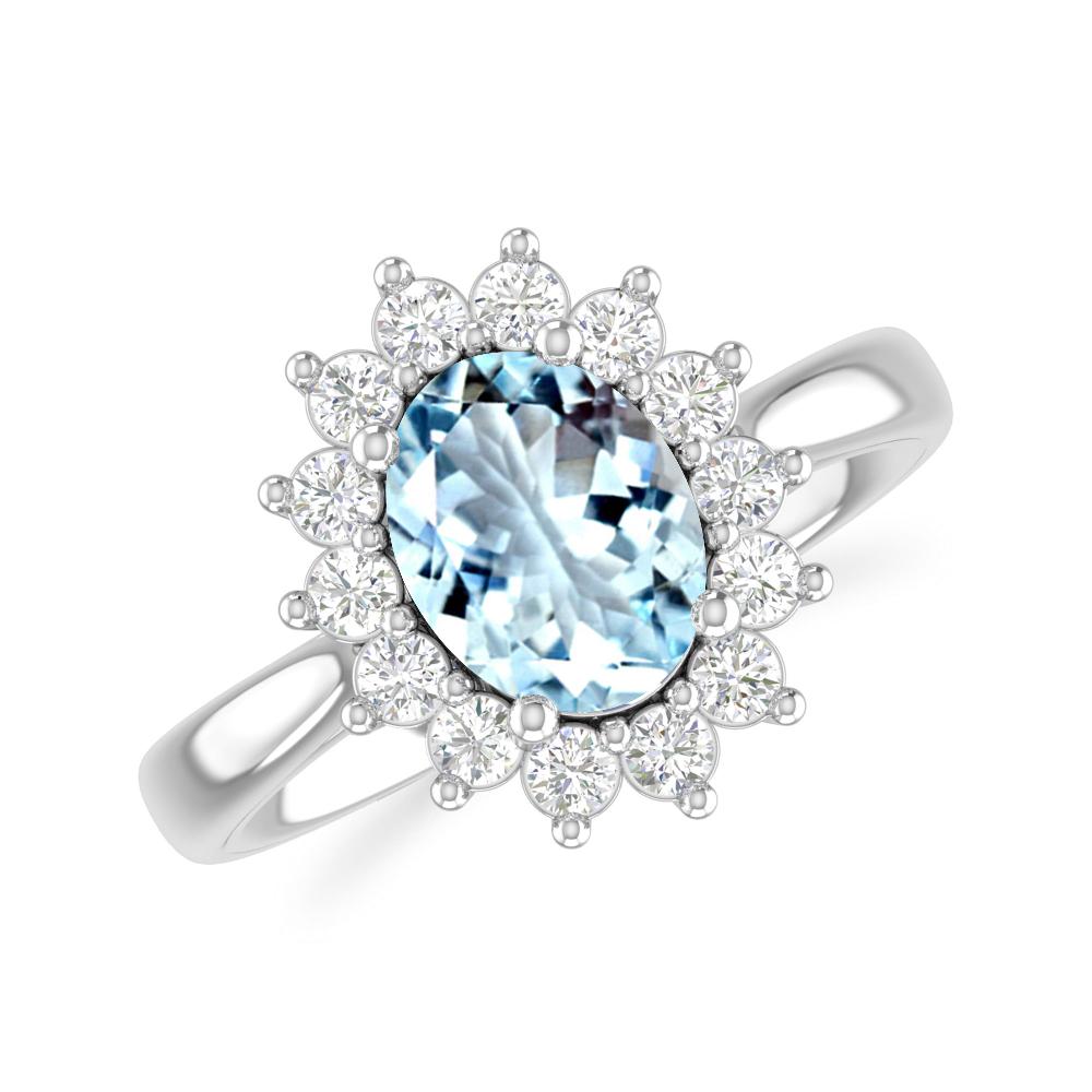 White Gold - Aquamarine