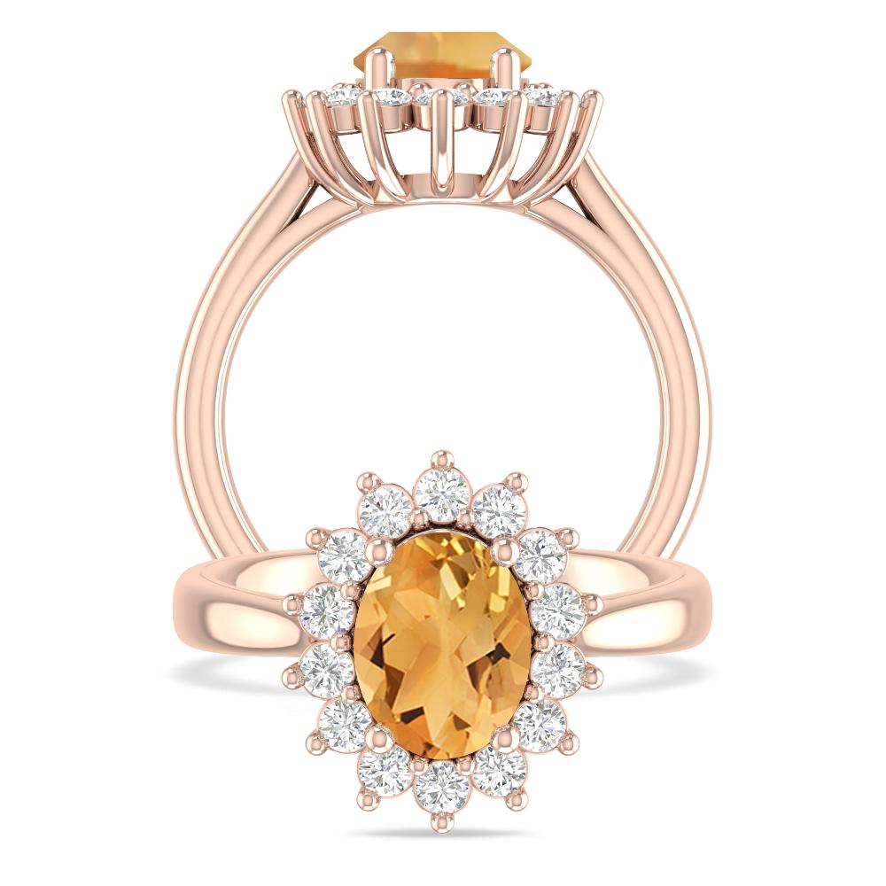 Rose Gold - Citrine