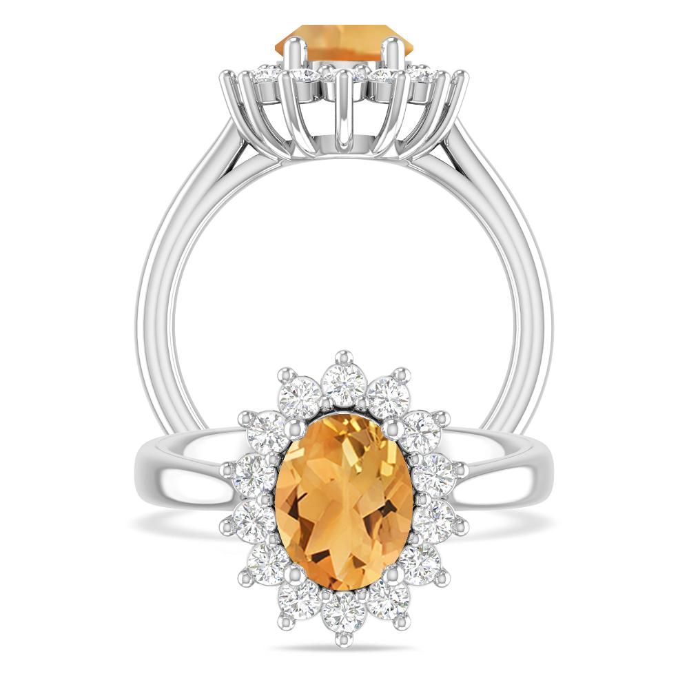 White Gold - Citrine