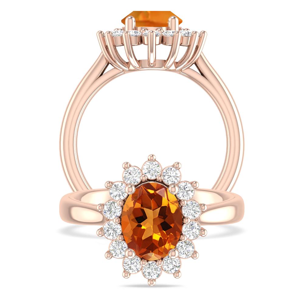 Rose Gold - Citrine