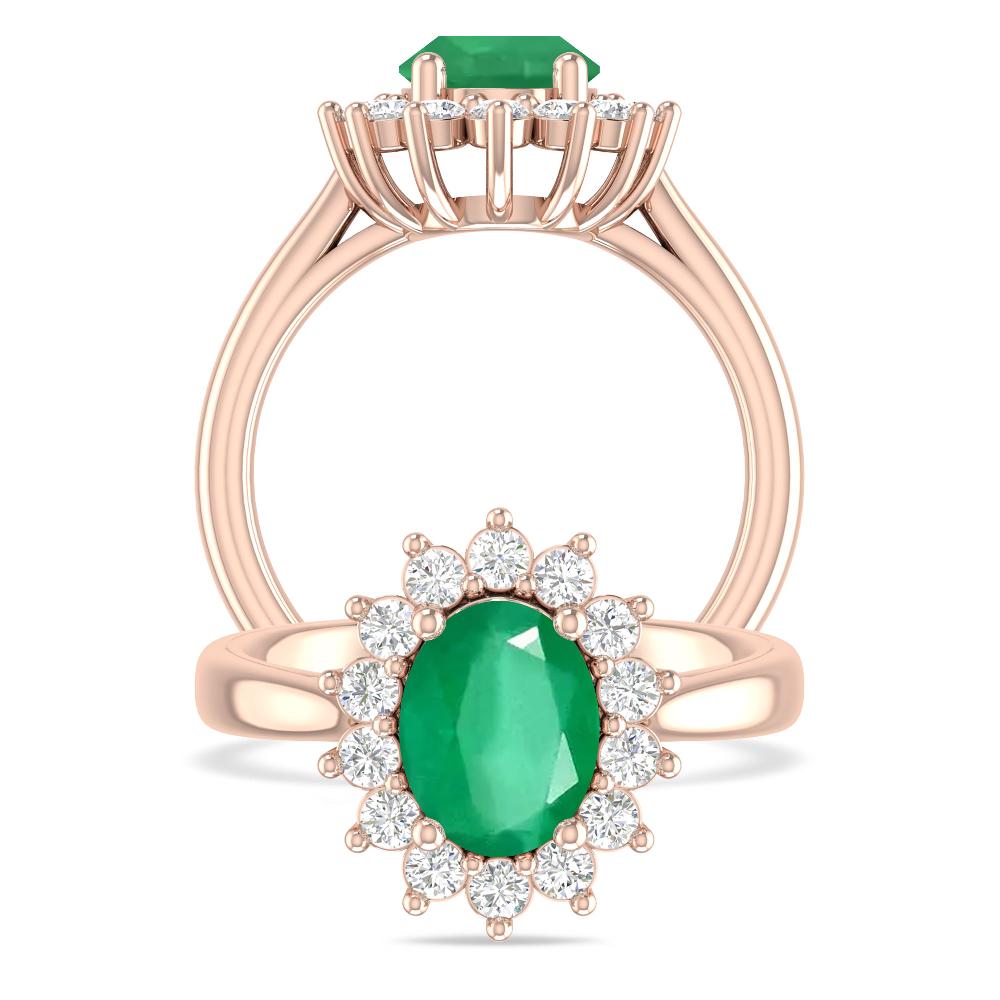 Rose Gold - Emerald