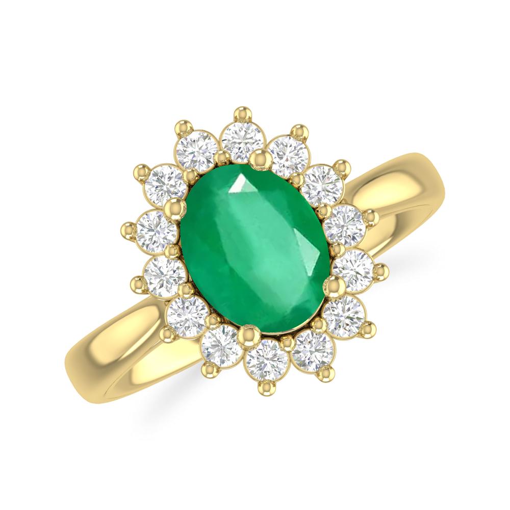 Yellow Gold - Emerald