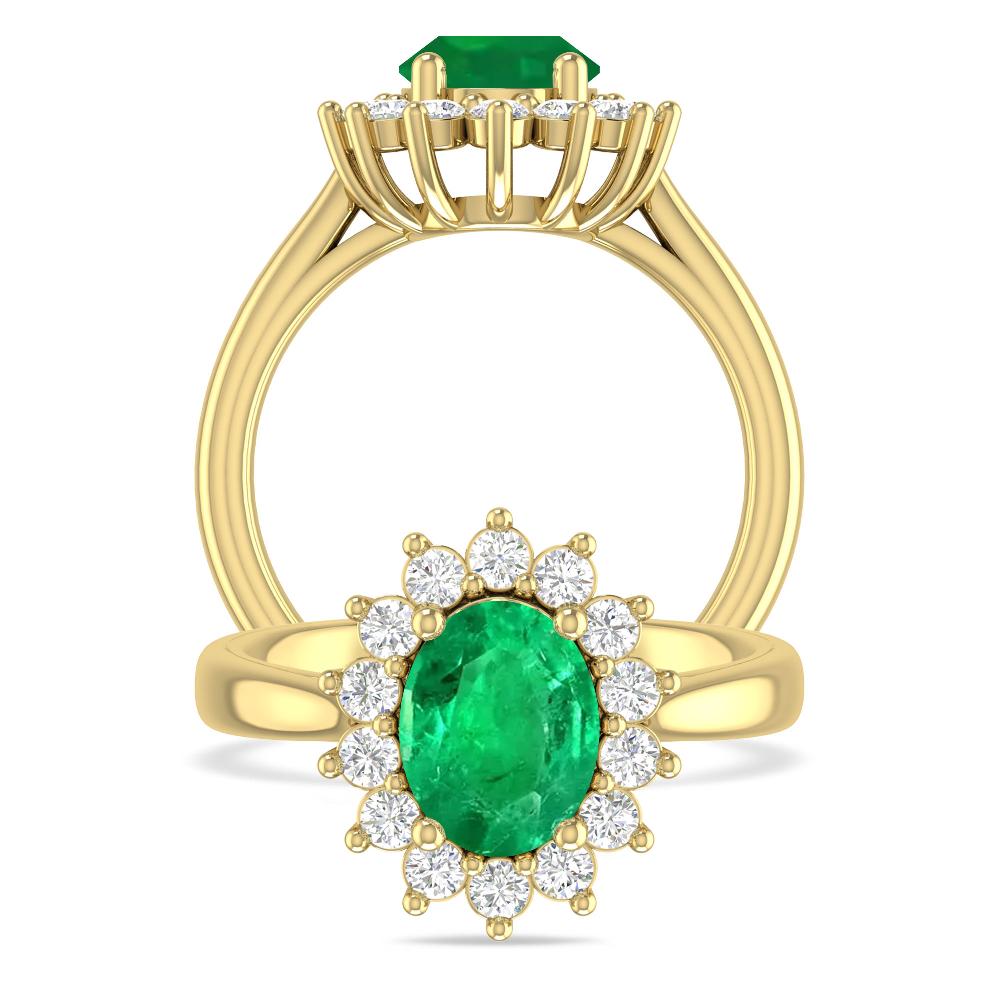 Yellow Gold - Emerald
