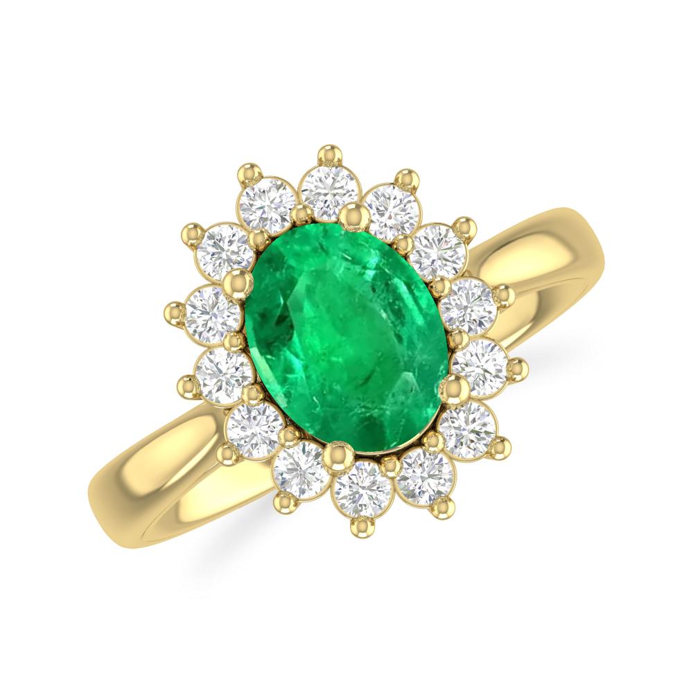 Yellow Gold - Emerald