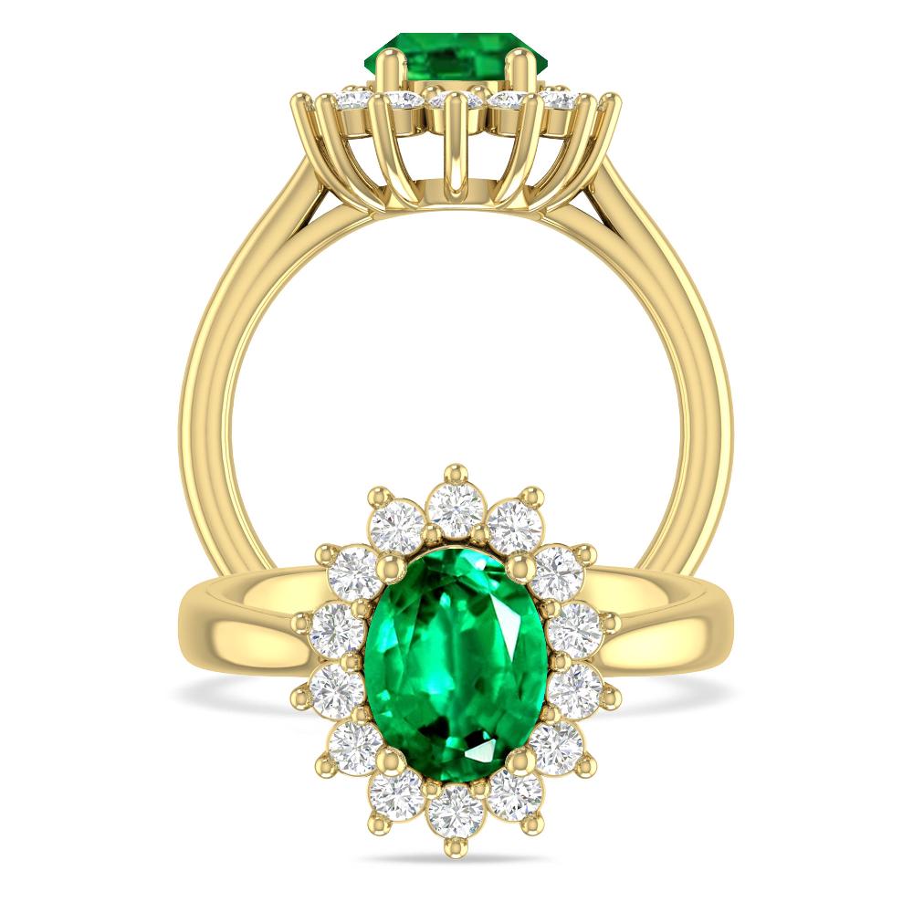 Yellow Gold - Emerald