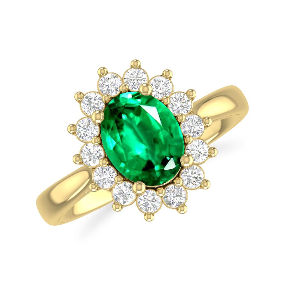 Yellow Gold - Emerald