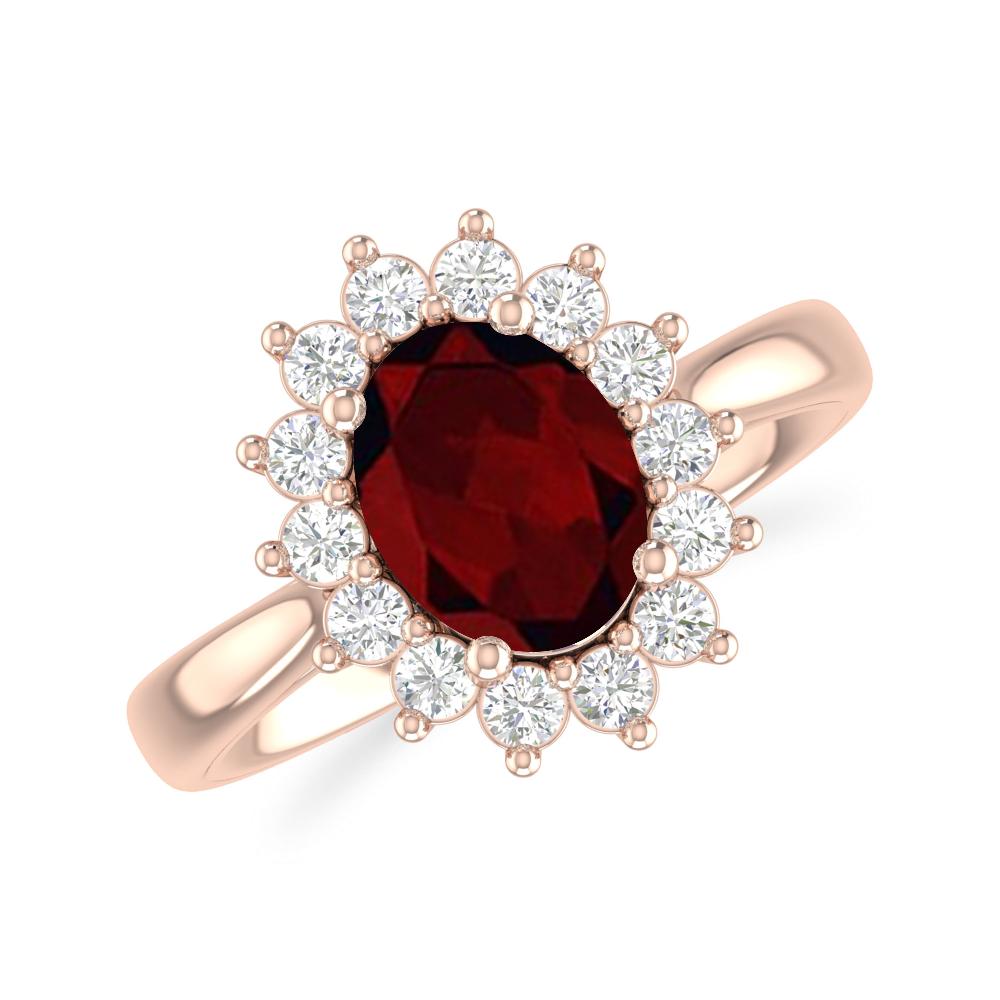 Rose Gold - Garnet