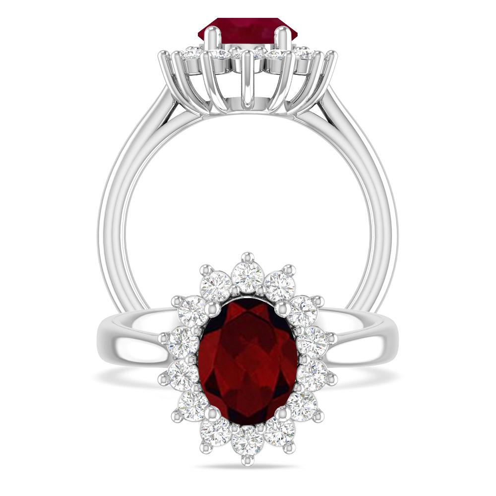 White Gold - Garnet