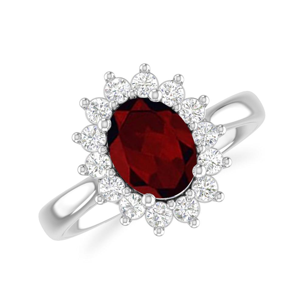 White Gold - Garnet