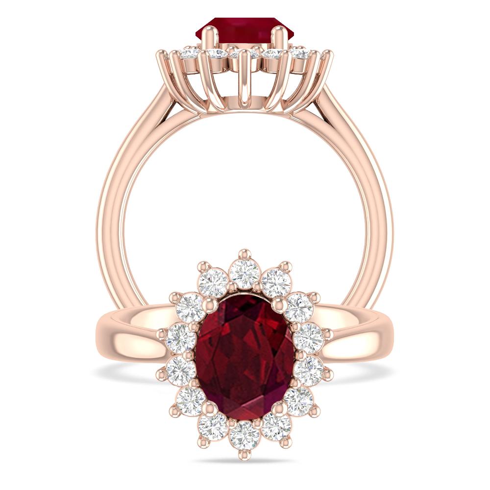 Rose Gold - Garnet