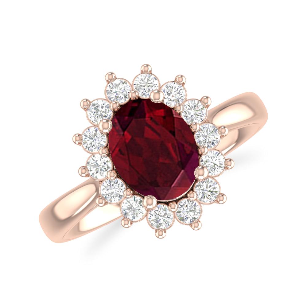 Rose Gold - Garnet