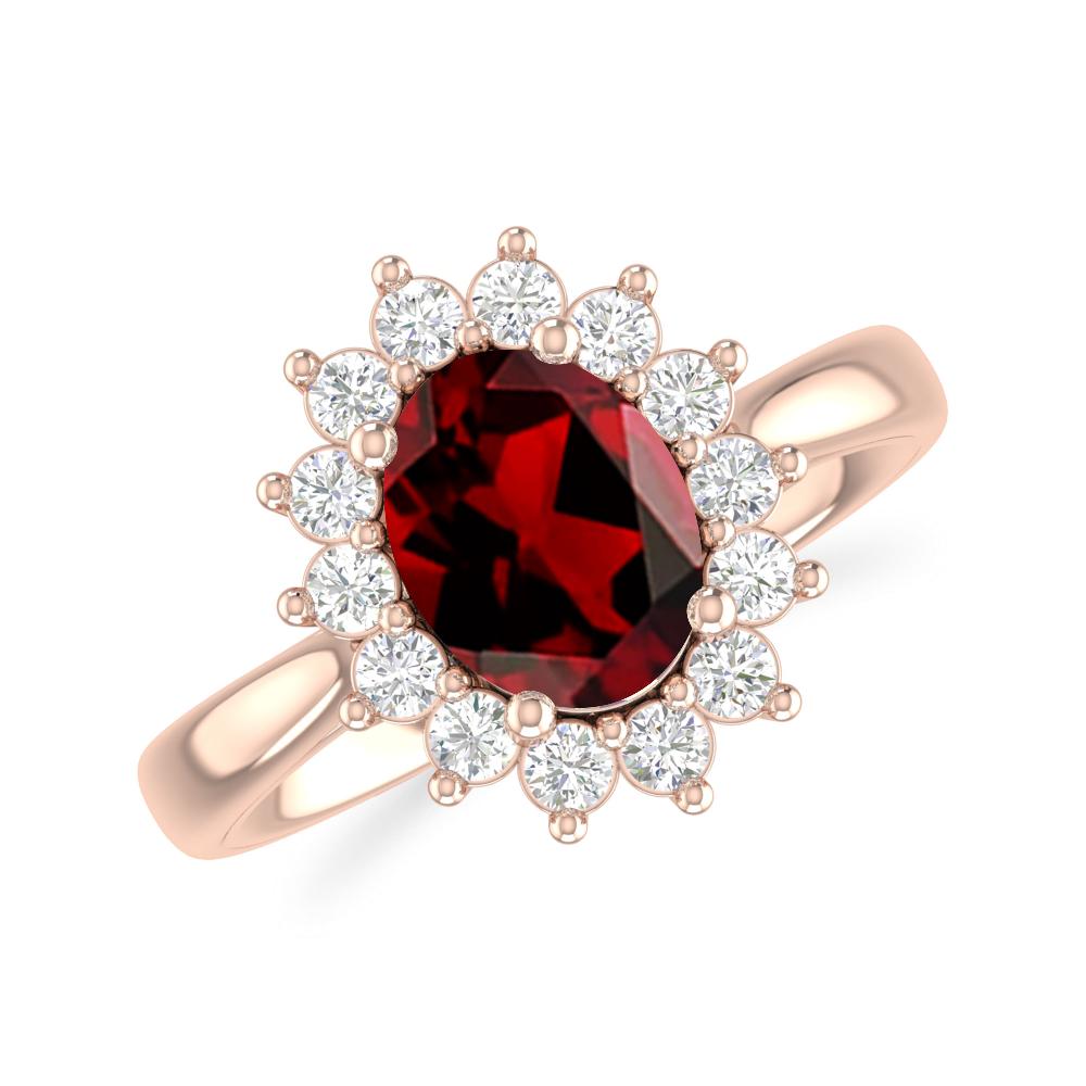 Rose Gold - Garnet