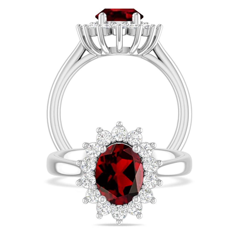 White Gold - Garnet