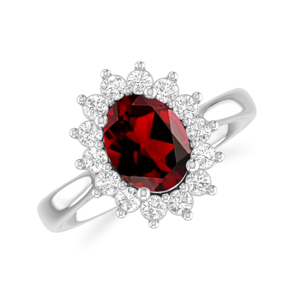 White Gold - Garnet