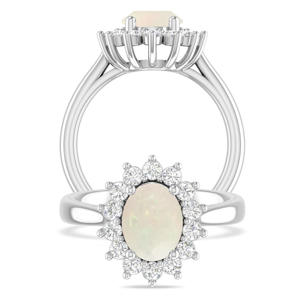 White Gold - Opal