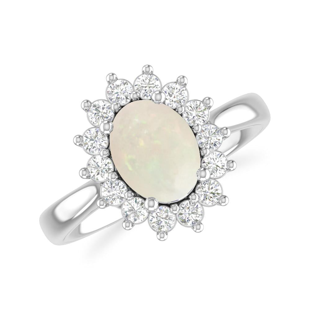 White Gold - Opal