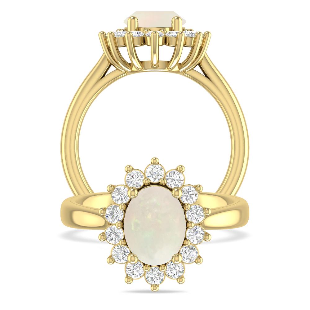 Yellow Gold - Opal
